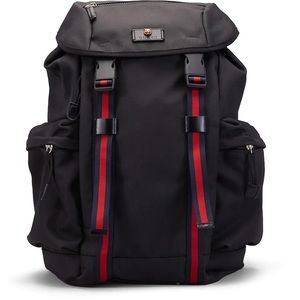 GUCCI Techno Fabric Backpack Bag Black 429037